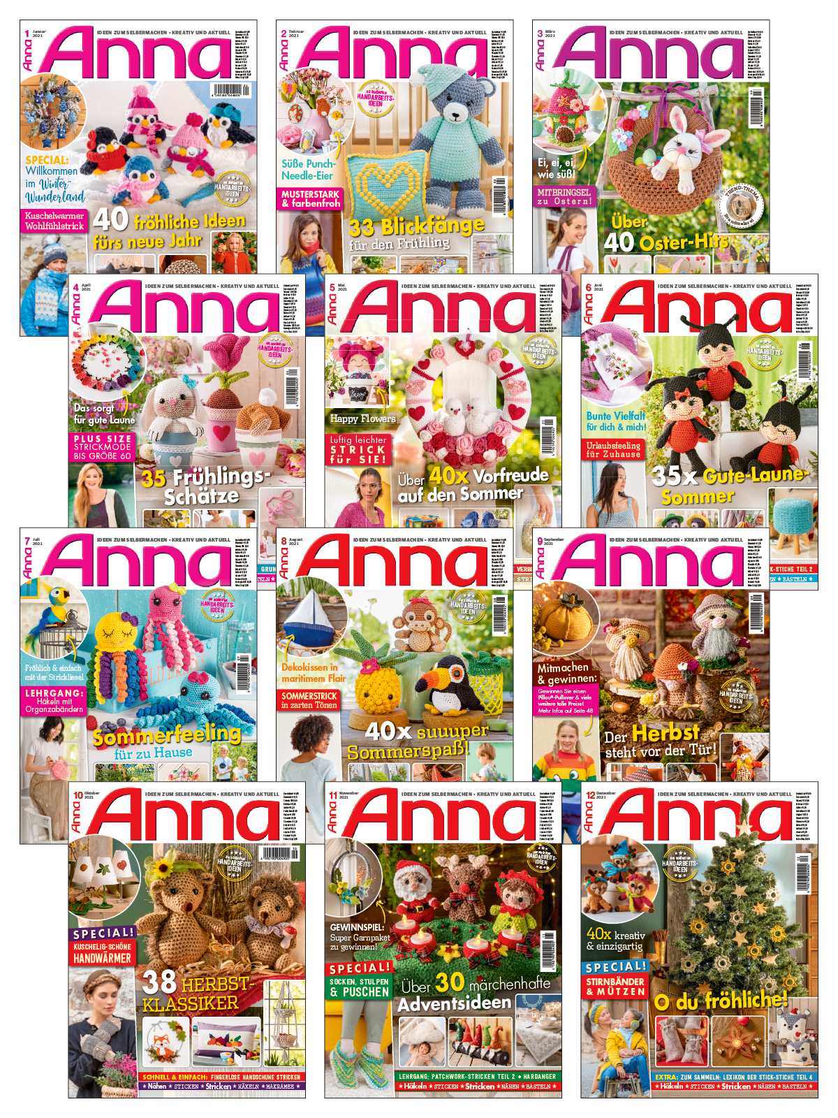 Magazin Produktbild: Anna E-Paper-Archiv 2021-alle Ausgaben als E-Paper-Sparpaket